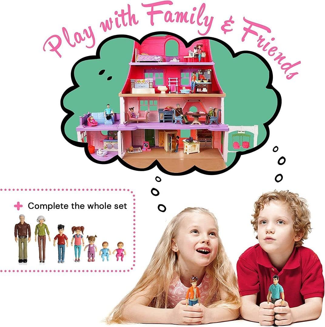 Beverly Hills Doll Collection Sweet Li'l Family Dollhouse People Set of 2 Mom and Dad K5604