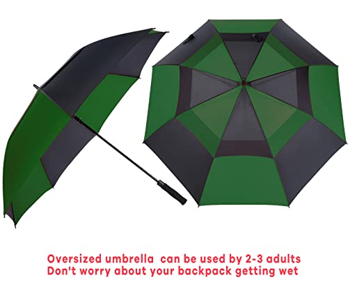 Large Golf Umbrella 62 Inch Windproof Double Canopy Q2847