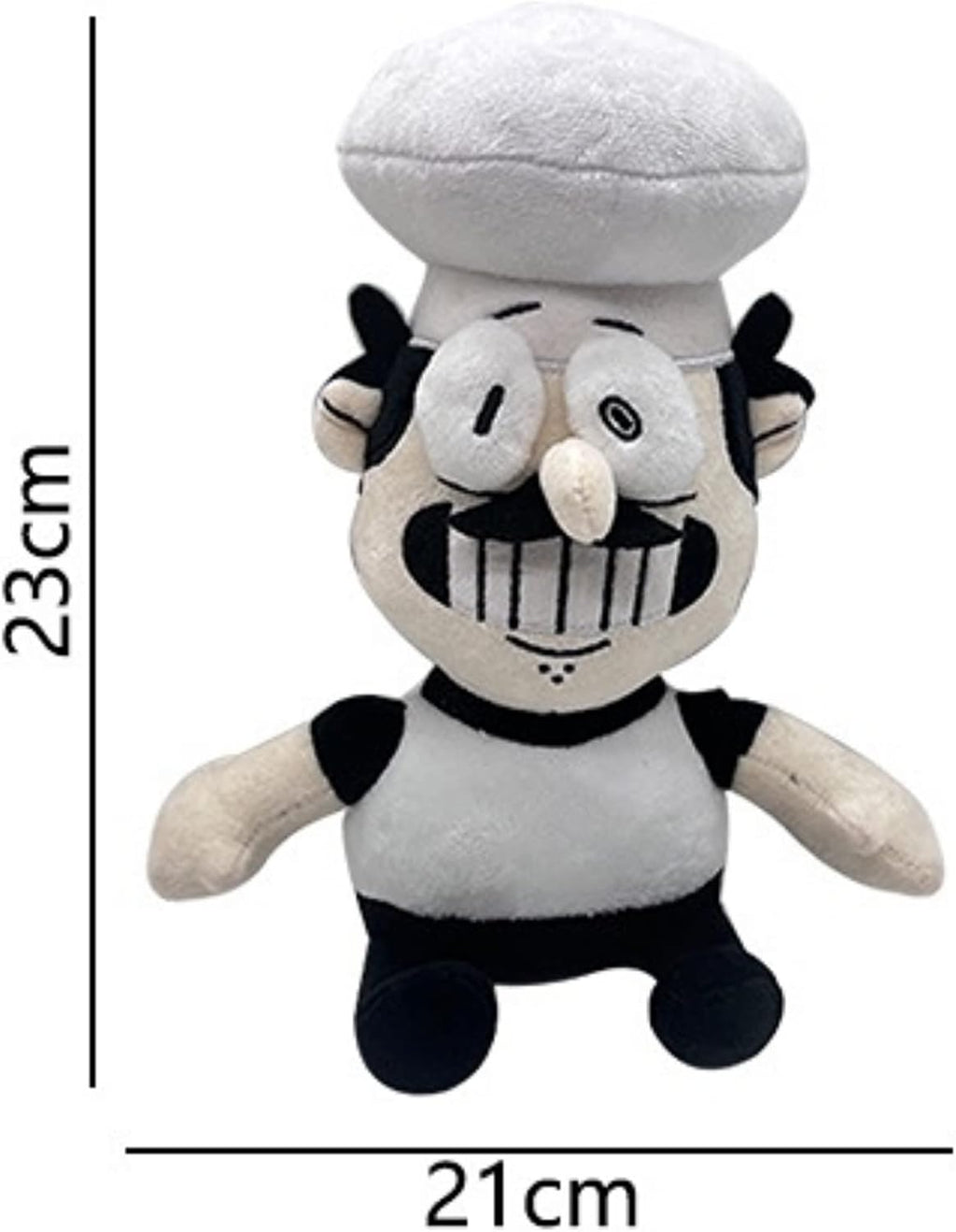 Pizza Tower Plush Toy Gray Chef Peppino Pillow L828