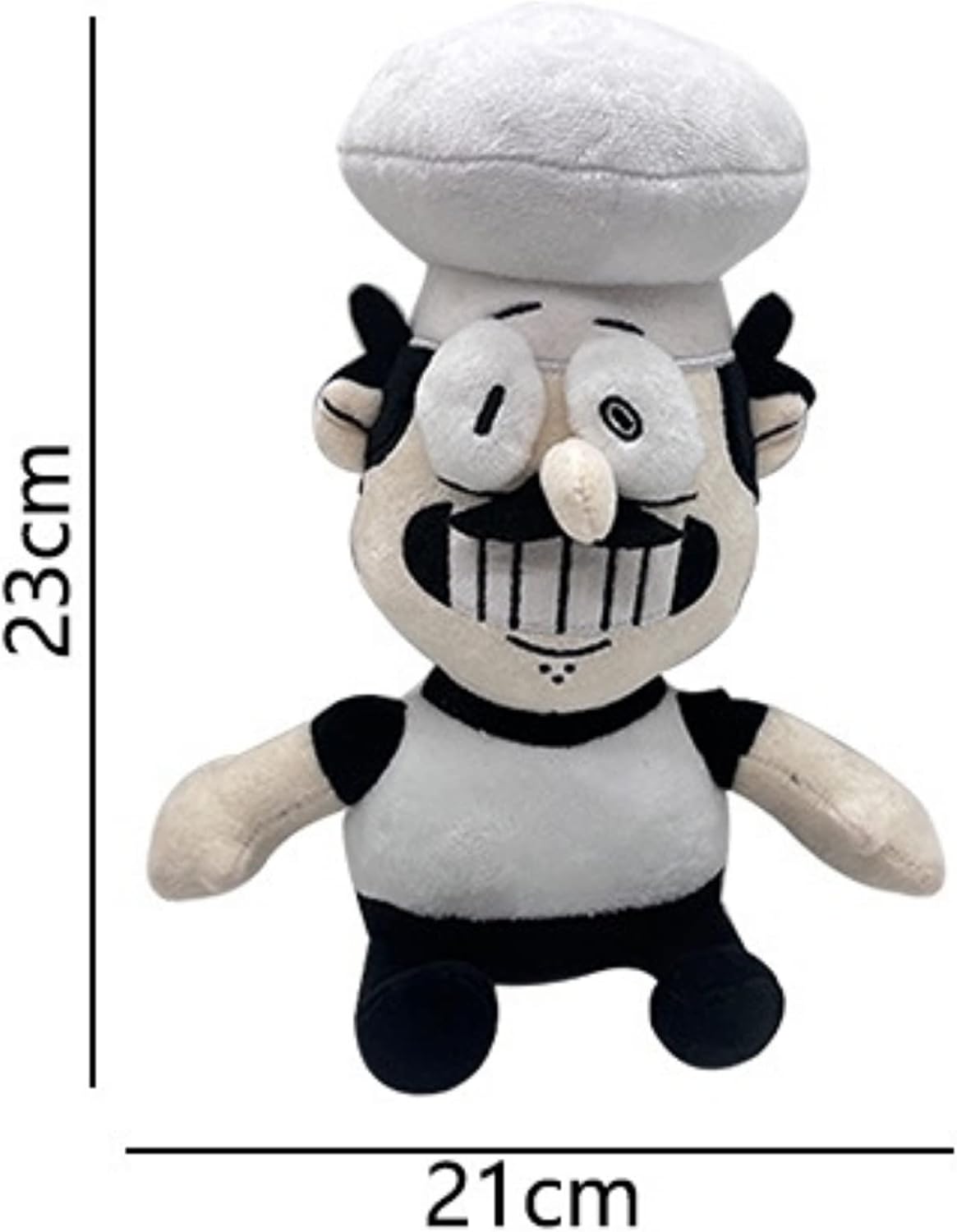 Pizza Tower Plush Toy Gray Chef Peppino Pillow L828