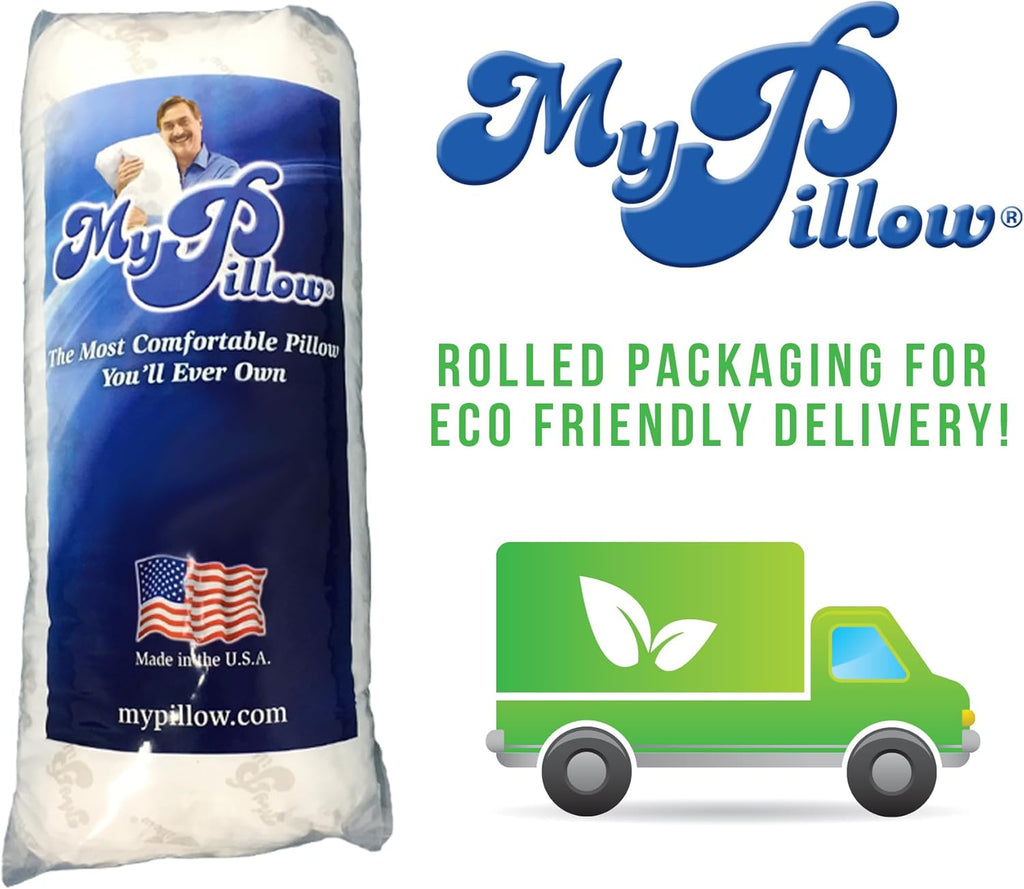 MyPillow Classic Standard Bed Pillow, Medium Support, 2-Pack F20186