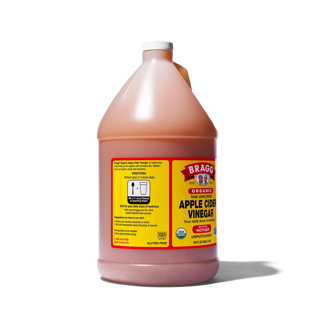 Bragg Organic Apple Cider Vinegar with the Mother, Raw Unfiltered, 1 Gallon R310