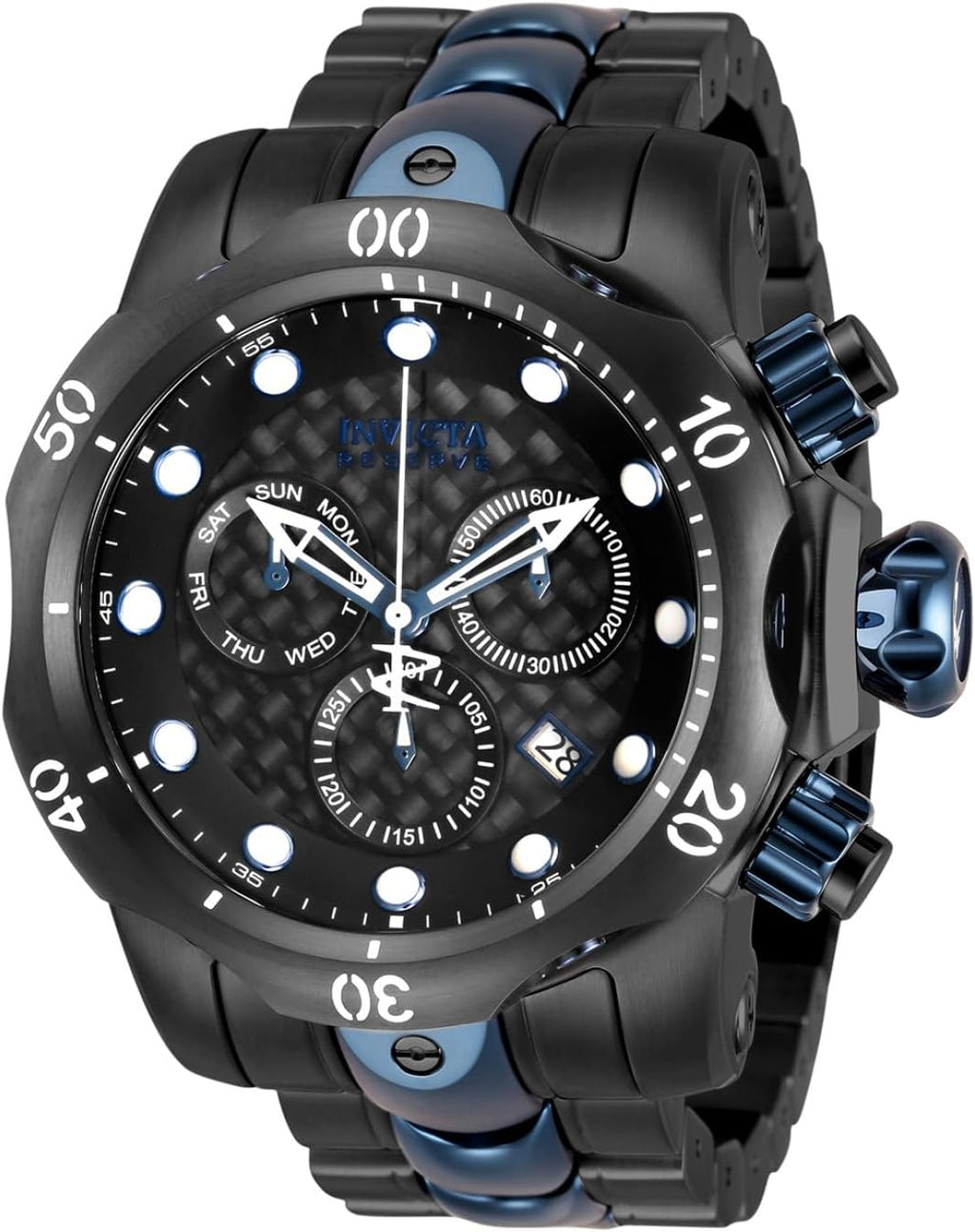 Invicta Men's 'Venom' Swiss Quartz Stainless Steel Casual Watch (Model: 15461)