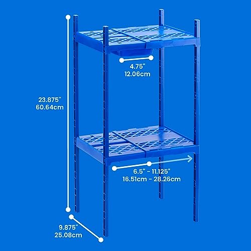 LockerMate Double Locker Shelf, Adjustable, Black Z4603