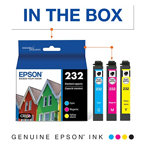 Epson 232 Claria Ink Standard Capacity Color Combo Pack (T232520-S) V1649