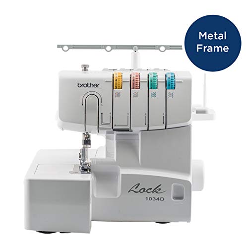 Brother 1034D Metal Frame Serger, White I349