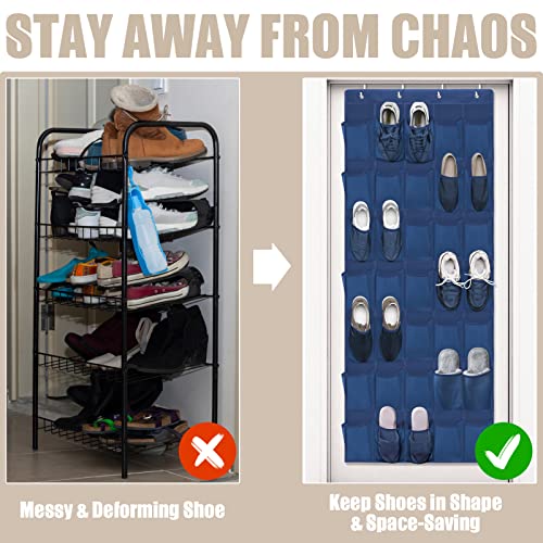 Over The Door Shoe Organizer 35 Mesh Pockets Hanging Rack H529