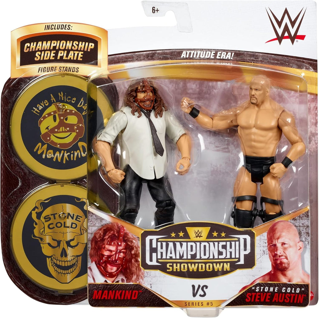 WWE Mattel Stone Cold Steve Austin vs Mankind 2 Pack 6 in Action Figures C5931