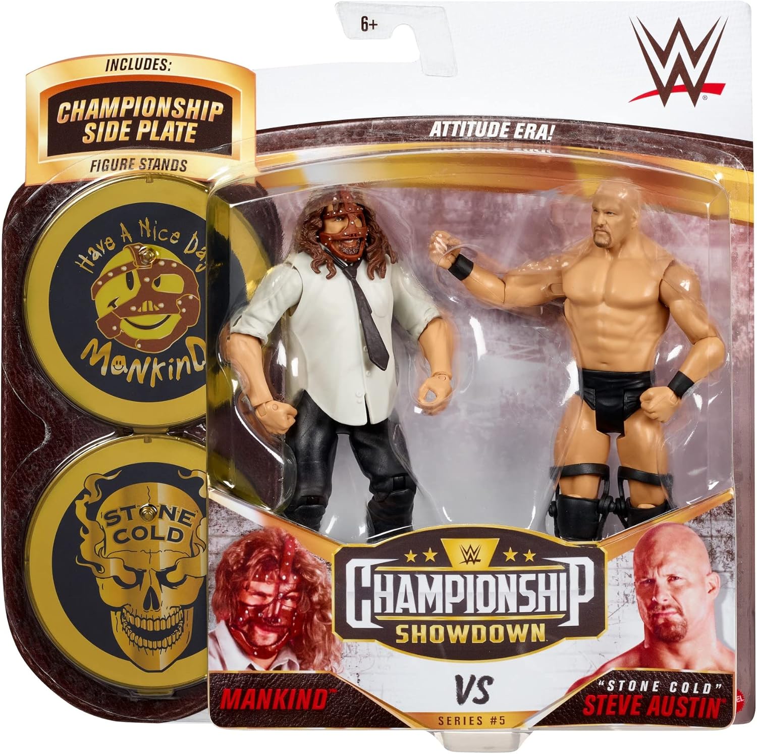 WWE Mattel Stone Cold Steve Austin vs Mankind 2 Pack 6 in Action Figures C5931