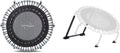 JumpSport 350 Plyometric Rebounder Bundle (Trampoline + PlyoFit Adapter) | 39" | Toning Ball Included