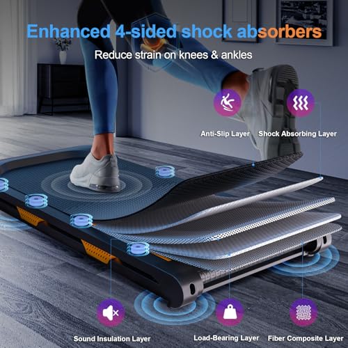 Walking Pad Under Desk Treadmill with Incline for Home Office U812