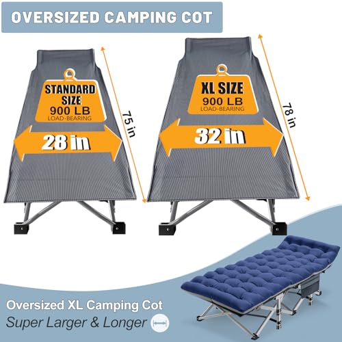 Slsy Folding Camping Cot for Adults with Carry Bag P2624