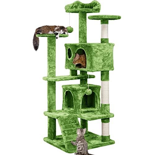 Yaheetech 54in Cat Tree Tower Condo Furniture with Scratch Post Y196