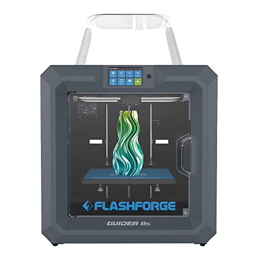 FlashForge Guider II Large-Format 3D Printer, Professional Industrial Grade FDM Printer Large Print Size, Intelligent Assisted Bed Leveling & 120℃ Heatable Platform, Support Special Filaments